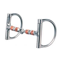 Weaver Equine Dee Ring Bit, Roller Mouth, CA-5550, 6 IN