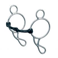 Weaver Equine Gag Bit, Sweet Iron Snaffle Mouth, CA-5760, 5 IN