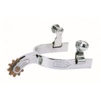 Weaver Equine Children's Spurs with Engraved Band, Chrome, 25-8140