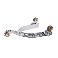 Weaver Equine Men's Roping Spurs with Engraved Band, 25-8317