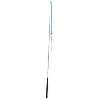 Weaver Equine Stock Whip with Rubber Handle and 10 IN Popper, 65-5100-BL/WH, Blue / White, 50 IN