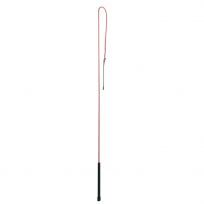 Weaver Equine Stock Whip with Rubber Handle and 10 IN Popper, 65-5100-RD/WH, Red / White, 50 IN