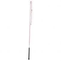 Weaver Equine Stock Whip with Rubber Handle and 8 IN Popper, 65-5101-RD/WH, Red / White, 50 IN
