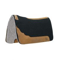 Weaver Equine Contoured Two-Tone Felt Pad, 35-9326, Gray, 31 IN x 32 IN