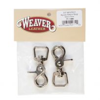 Weaver Equine Bagged #Z5015 Square Scissor Snaps, Nickel Plated, 77-1080, 5/8 IN