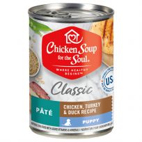 Chicken Soup For The Soul Puppy Chicken Turkey & Duck Canned Pate Dog Food, 9012711