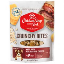 Chicken Soup For The Soul Crunchy Bites Bacon & Cheese Biscuit Dog Treats Food, 9013459