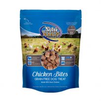 Nutri Source Grain Free Chicken Bites Dog Treat, 3800101, 6 OZ Bag