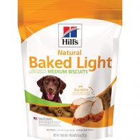 HILL'S SCIENCE DIET BAKED LIGHT BISCUITS WITH REAL CHICKEN DOG TREATS  MEDIUM SIZE  8 OZ BAG