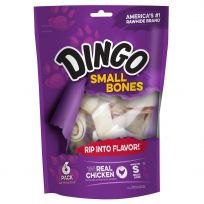 Dingo Small Chicken Bones 6-Pack, 95005, 8 OZ