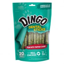 Dingo Dental Sticks for Tartar Control 20-Pack, P-26013, 6.3 OZ