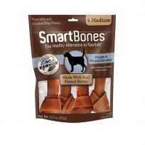 Smartbones Peanut Butter Medium 4-Pack, SBPB-00216, 11 OZ
