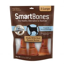 Smartbones Peanut Butter Large 3-Pack, SBPB-00218, 12 OZ