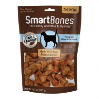 Smartbones Peanut Butter Mini 24-Pack, SBPB-00212, 14 OZ