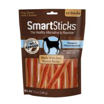 Smartbones SmartSticks Peanut Butter 10-Pack, SBPB-00237, 7 OZ
