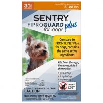 Sentry FiproGuard Plus Dog Flea & Tick Squeeze-On for 4 - 22 LB Dogs, 03424