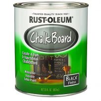 RUST-OLEUM Chalkboard Latex Paint, 206540W, Black, 30 OZ