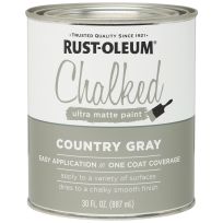 RUST-OLEUM Chalked Ultra Matte Paint, 285141, Country Gray, 30 OZ