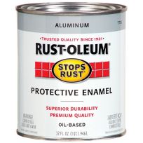 RUST-OLEUM Stops Rust Oil-Based Protective Enamel, 7715502, Aluminum, 1 Quart