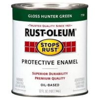 RUST-OLEUM Stops Rust Oil-Based Protective Enamel, 7738502, Hunter Green, 1 Quart