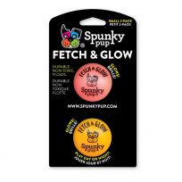 Spunky Pup Fetch & Glow Small Ball 2-Pack, 1957