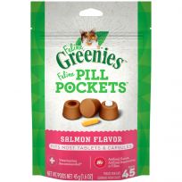 Greenies Natural Soft Cat Treats Salmon Flavor, 10085256, 1.6 OZ Bag