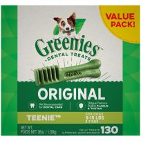 Greenies Original Natural Dog Dental Care Dog Treats for Teenie Dogs, 10123651, 36 OZ Bag