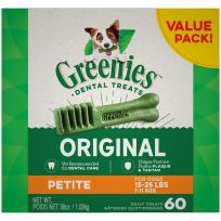 Greenies Original Natural Dog Dental Care Dog Treats for Petite Dogs, 10123657, 36 OZ Bag