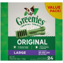 Greenies Original Natural Dog Dental Care Dog Treats for Large Dogs, 10123662, 36 OZ Bag