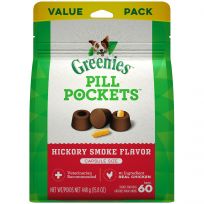 Greenies Pill Pockets Hickory Smoke Flavor Dog Treats, 10151050, 15.8 OZ Bag