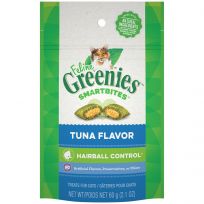 Greenies Hairball Control Crunchy and Soft Natural Cat Treats, Tuna Flavor, 10153215, 2.1 OZ Bag