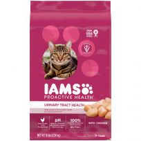 Iams Adult Urinary Tract Healthy Dry Cat Food with Chicken Cat Kibble, 10162065, 16 LB Bag