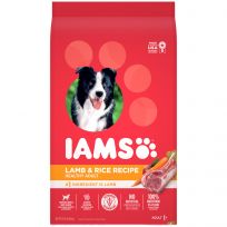 Iams Adult High Protein Dry Dog Food with Lamb and Rice, 10171575, 15 LB Bag