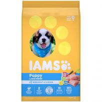 IAMS Smart Dry Puppy Food with Real Chicken for Large Breed Puppies, 10171670, 15 LB Bag
