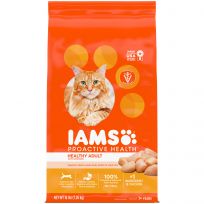 IAMS Adult Healthy Dry Cat Food with Chicken Cat Kibble, 10176595, 16 LB Bag