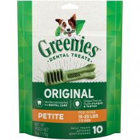Greenies Original Natural Dental Care Dog Treats for Petite Dogs, 10197569, 6 OZ Bag
