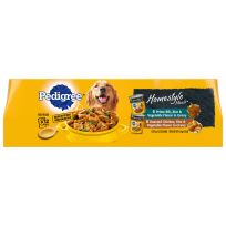 Pedigree Homestyle Meals Adult Canned Soft Wet Dog Food Variety Pack, 10208644, 13.2 OZ Can