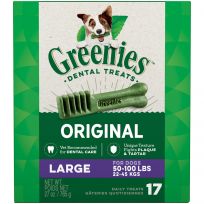 Greenies Original Natural Dog Dental Care Dog Treats for Large Dogs, 10212100, 27 OZ Bag