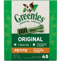 Greenies Original Natural Dog Dental Care Dog Treats for Petite Dogs, 10212102, 27 OZ Bag