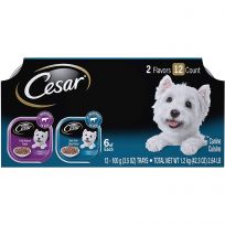 Cesar Filets In Gravy Wet Dog Food Filet Mignon & NY Strip Flavors, 10224545, 3.5 OZ Pouch
