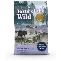Taste Of The Wild Sierra Mountain Canine Recipe with Roasted Lamb, 8611010, 5 LB Bag