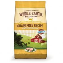 Whole Earth Farms Grain Free Recipe with Real Chicken, 8860204, 10 LB Bag