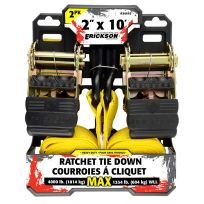 Erickson Ratchet Tie Down, 2-Pack, 34410, 2 IN x 10 FT