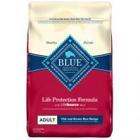 Blue Life Protection Formula Natural Adult Dry Food with  Fish & Brown Rice Recipe, 800167, 30 LB Bag