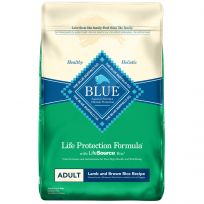 Blue Life Protection Formula Adult Dry Food with  Lamb & Brown Rice Recipe, 800171, 30 LB Bag