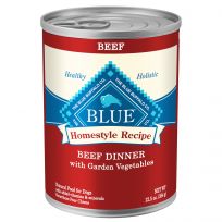 Blue Homestyle Recipe Homestyle Recipe Natural Adult Wet Food with  Beef, 800197, 12.5 OZ Can