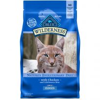 Blue Wilderness High Protein, Natural Adult Indoor Cat Food with Chicken, 800306, 5 LB Bag
