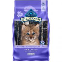 Blue Wilderness High Protein, Natural Kitten Dry Cat Food, with Chicken, 800364, 5 LB Bag