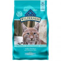 Blue Wilderness Adult Indoor Hairball Control Cat Food with Chicken, 800091, 5 LB Bag