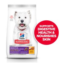Hill's Science Diet Adult Sensitive Stomach & Skin Small Bites Dry Dog Food, Chicken Recipe, 605053, 30 LB Bag